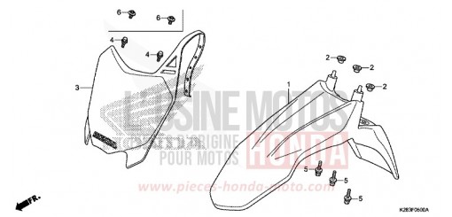 FRONT FENDER CRF125FBH de 2017